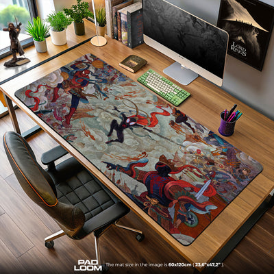 Spider-Man Mouse Pad, Multiverse Art Style Gaming Desk Mat