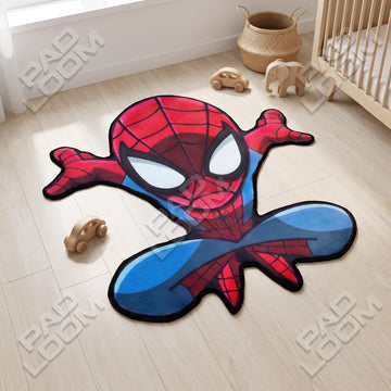 Spider-Man Rug - Shaped Gaming Room Area Rug
