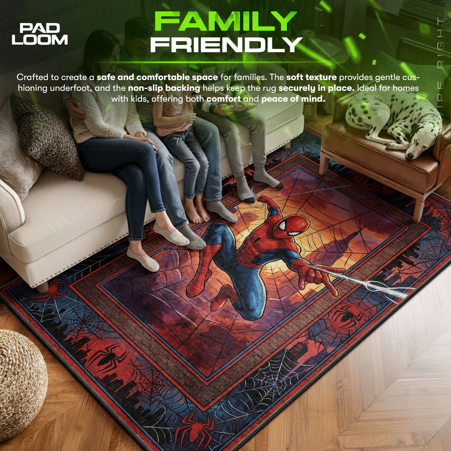 Spider-Man Sonnenuntergang Schaukelteppich - Marvels Spider-Man Stuhlmatte