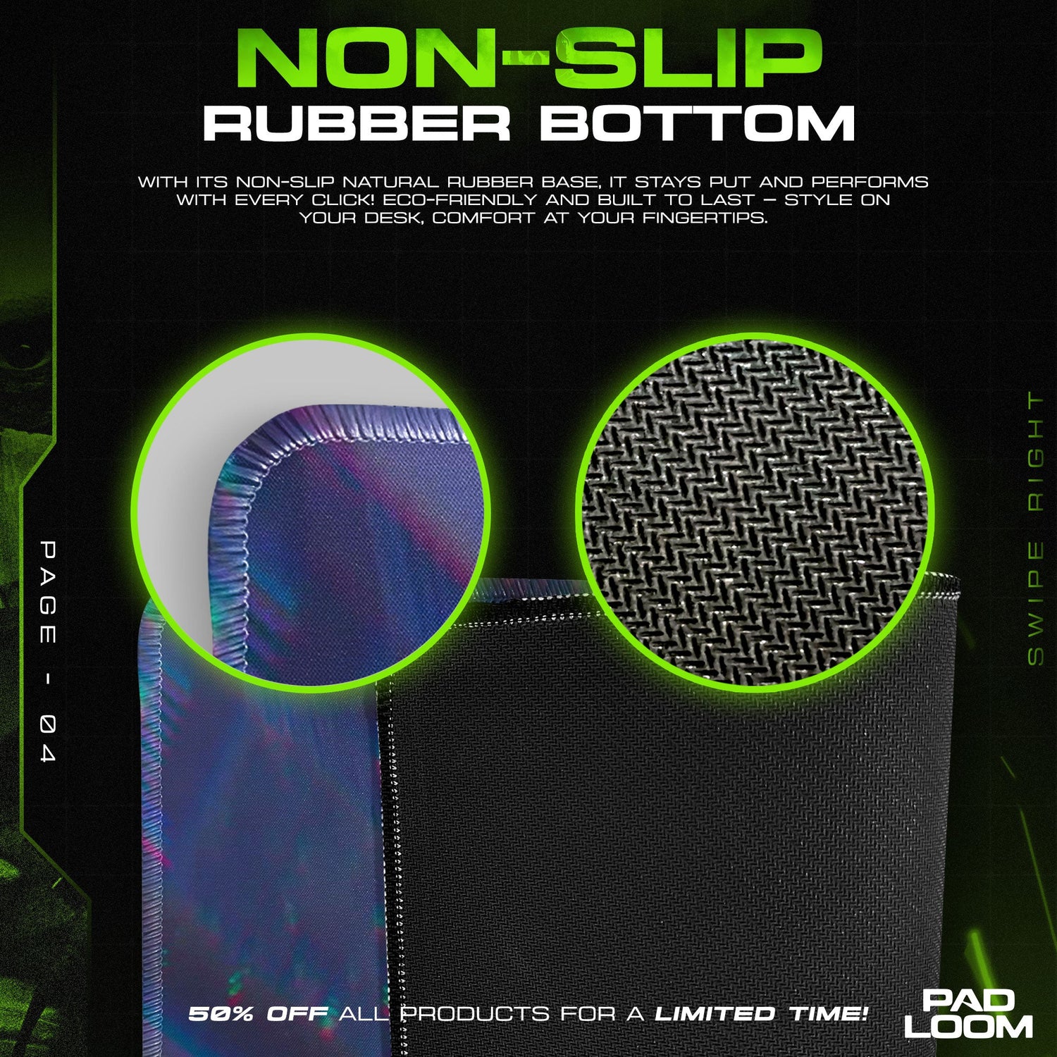 Spider-Verse City Dive Mouse Pad - Neon Skyline Gaming Desk Mat Padloom