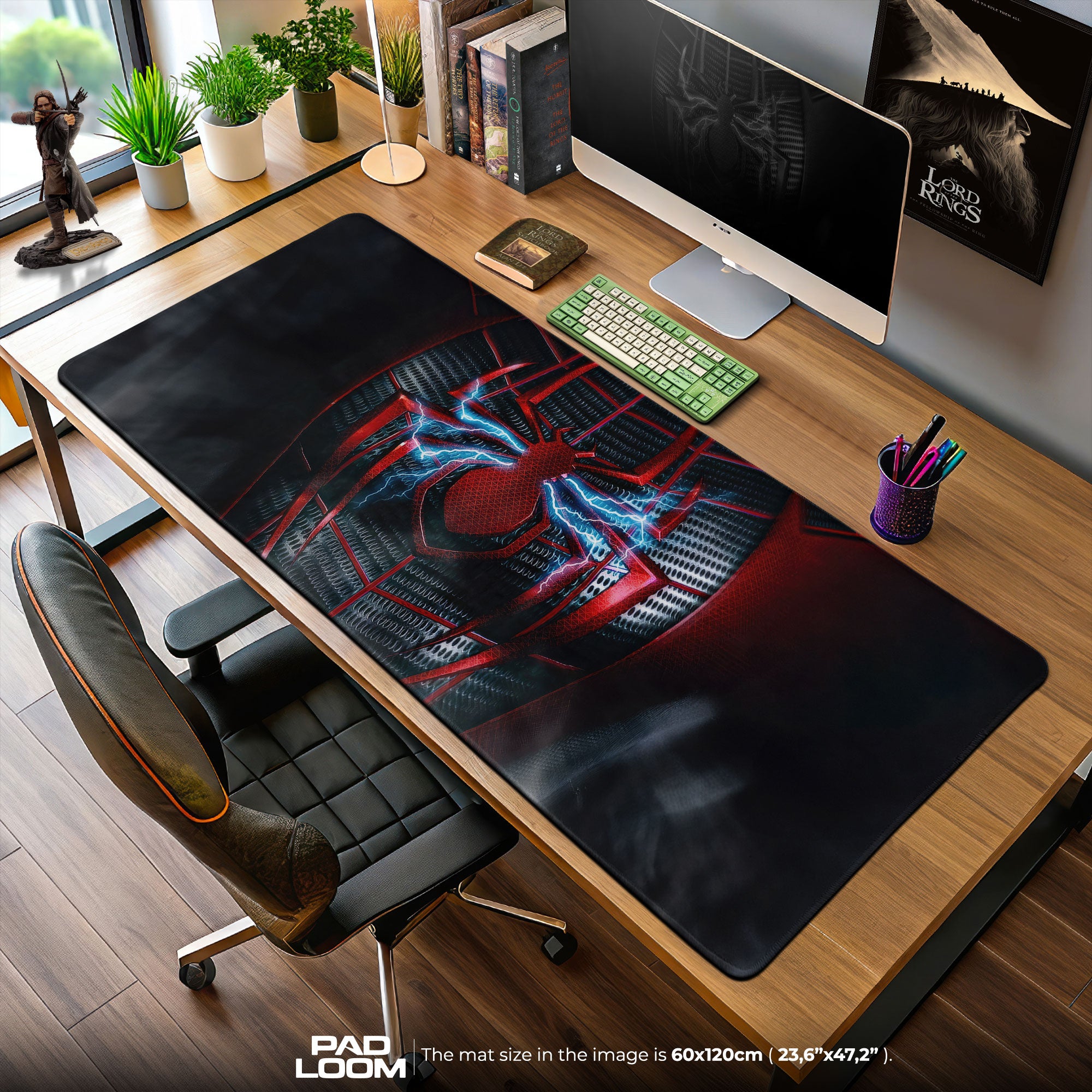 Spider-Man Miles Morales Mouse Pad – Electric Suit Gaming Desk Mat