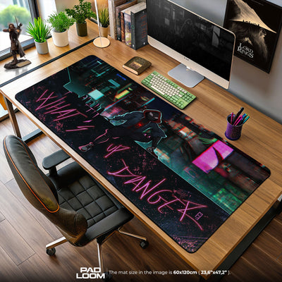 Spider-Man Miles Morales Mouse Pad, Neon City Gamer Desk Mat