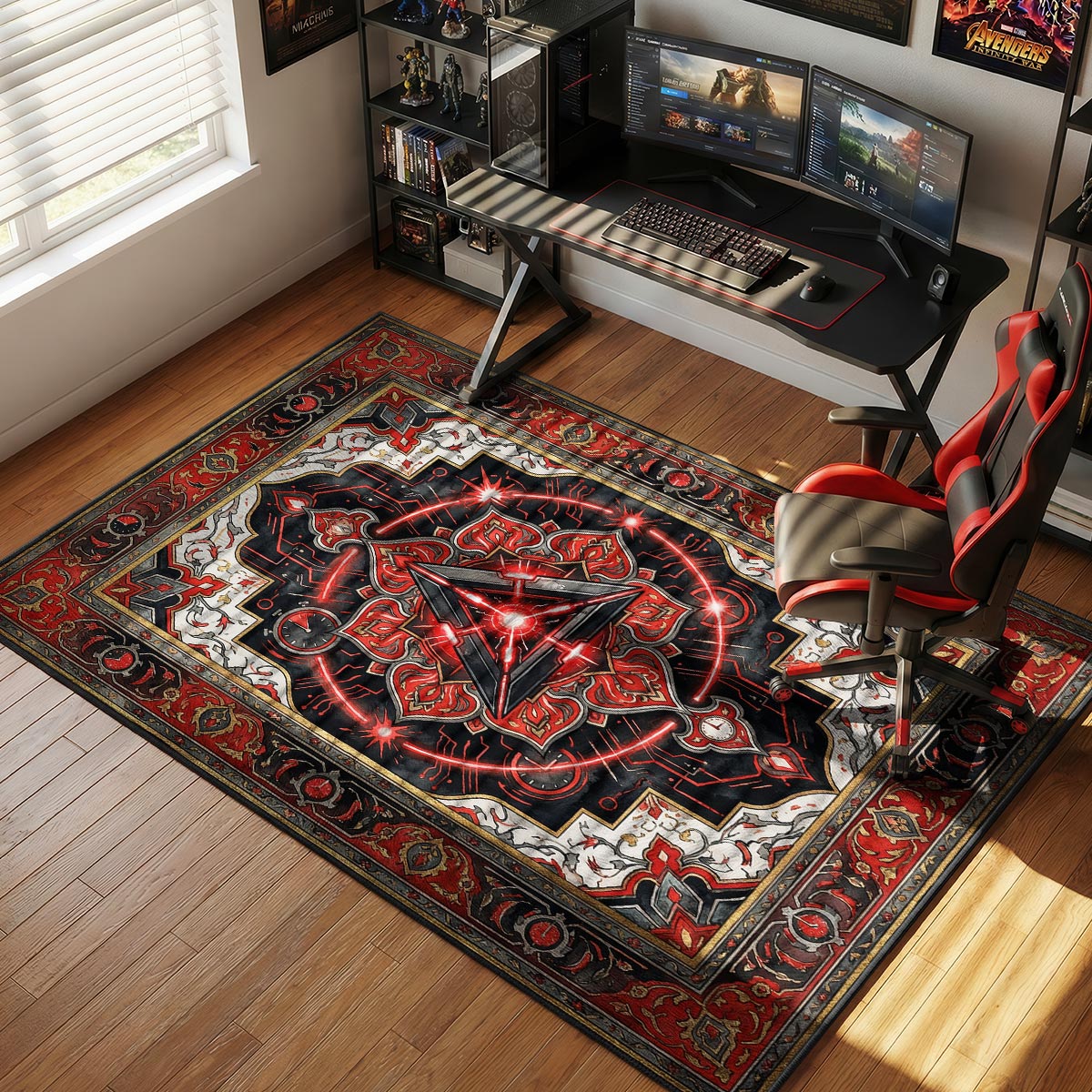 Spike Persian Red Rug - Valorant Chair Mat