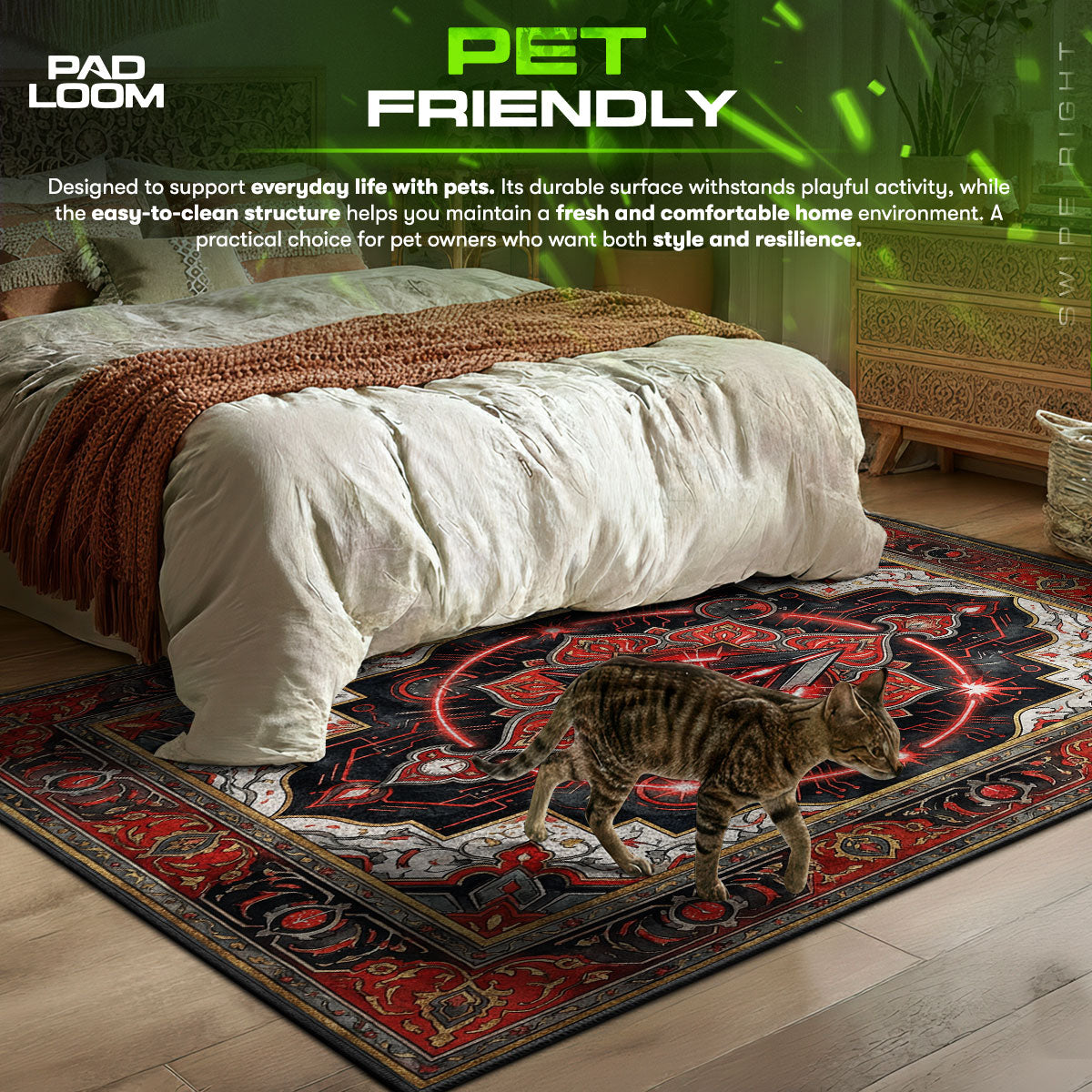 Spike Persian Red Rug - Valorant Chair Mat