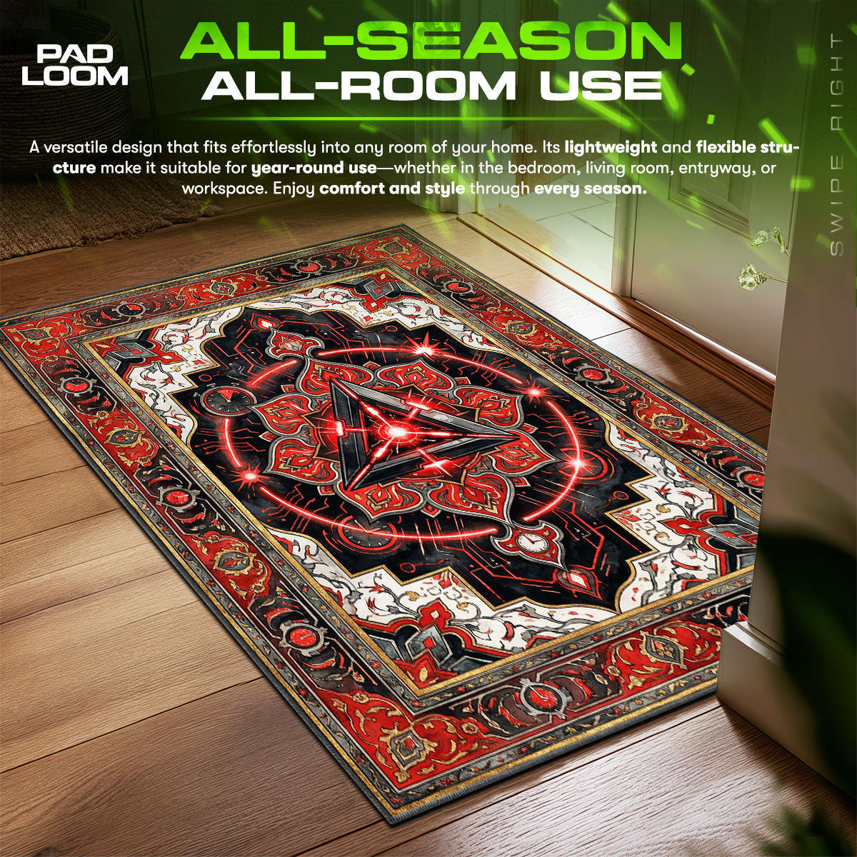 Spike Persian Red Rug - Valorant Chair Mat