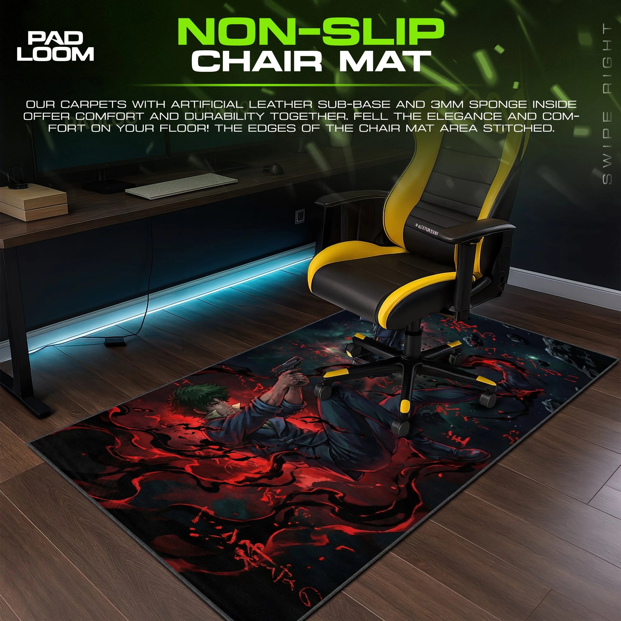Spike Star Drifter Mouse Pad - Cowboy Bebop Desk Mat