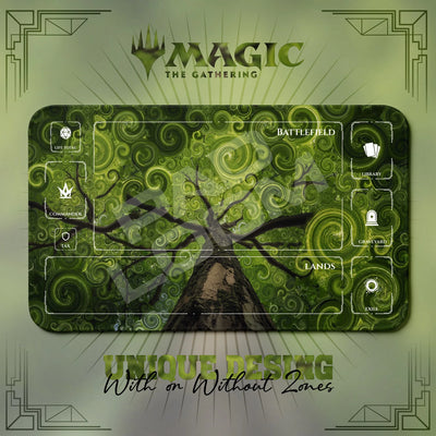 Spiral Tree Canopy Playmat - MTG Magic Mat