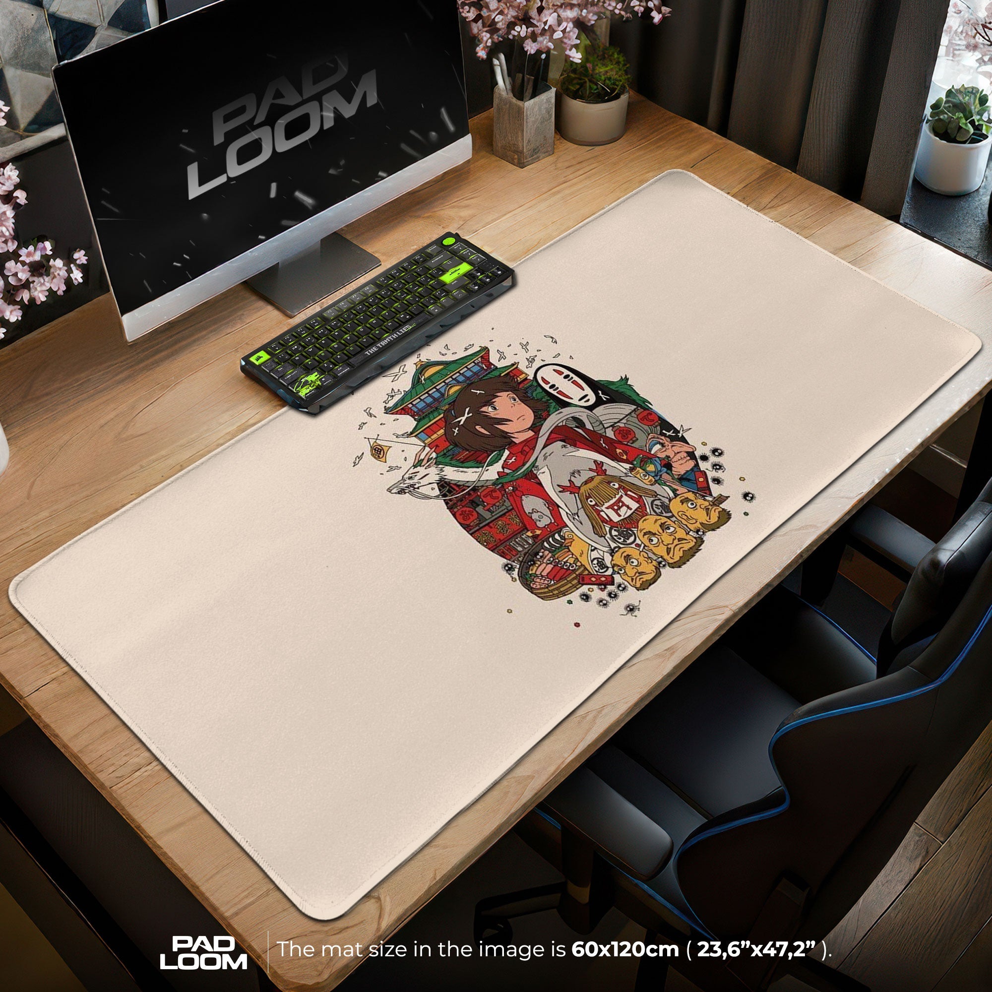 Spirited Away Bathhouse Mouse Pad - Studio Ghibli Anime Desk Mat Padloom