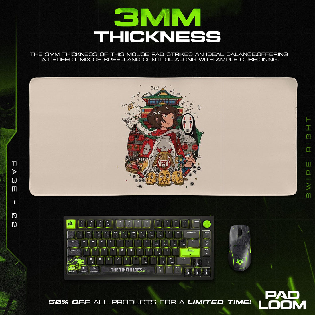 Spirited Away Bathhouse Mouse Pad - Studio Ghibli Anime Desk Mat Padloom