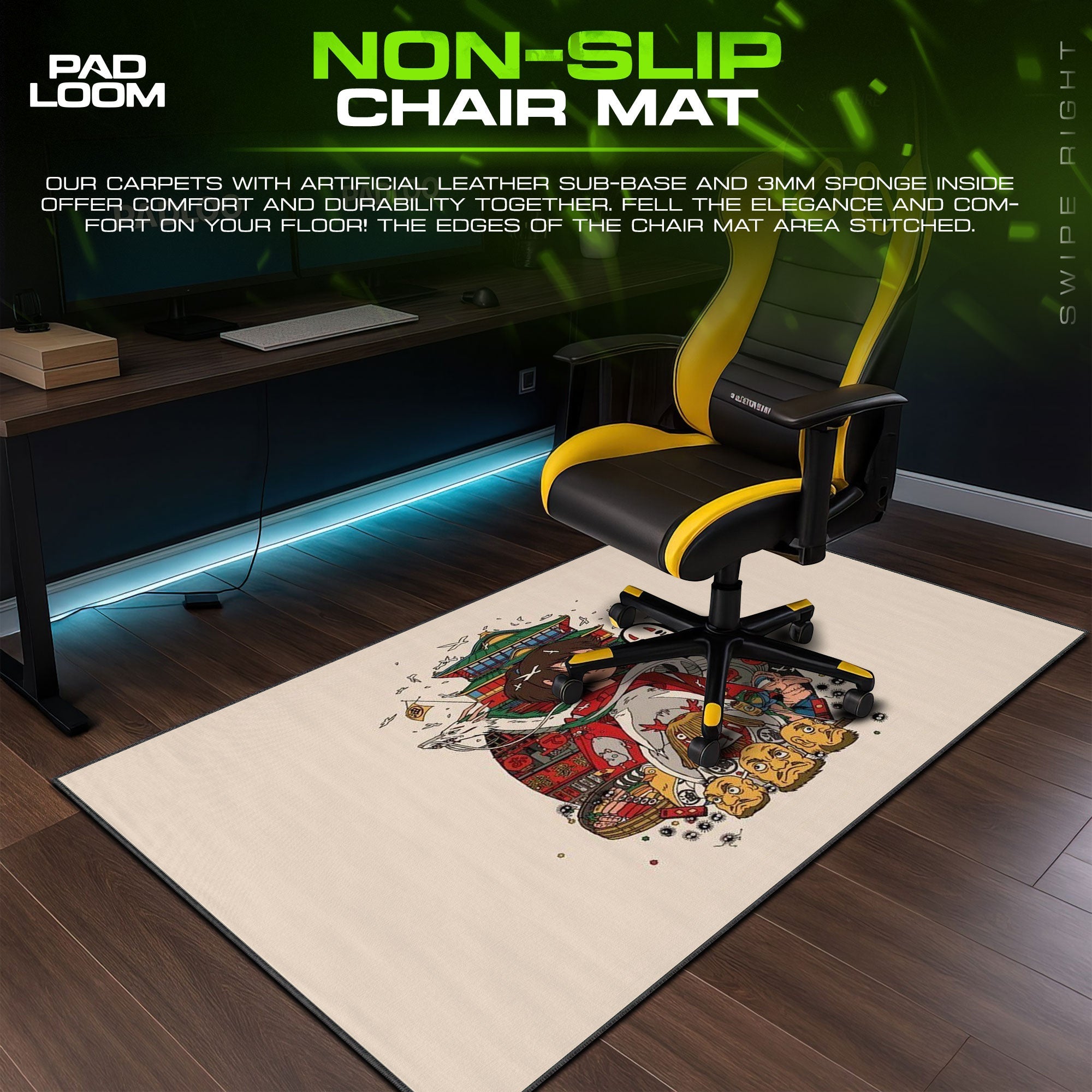 Spirited Away Bathhouse Mouse Pad - Studio Ghibli Anime Desk Mat Padloom