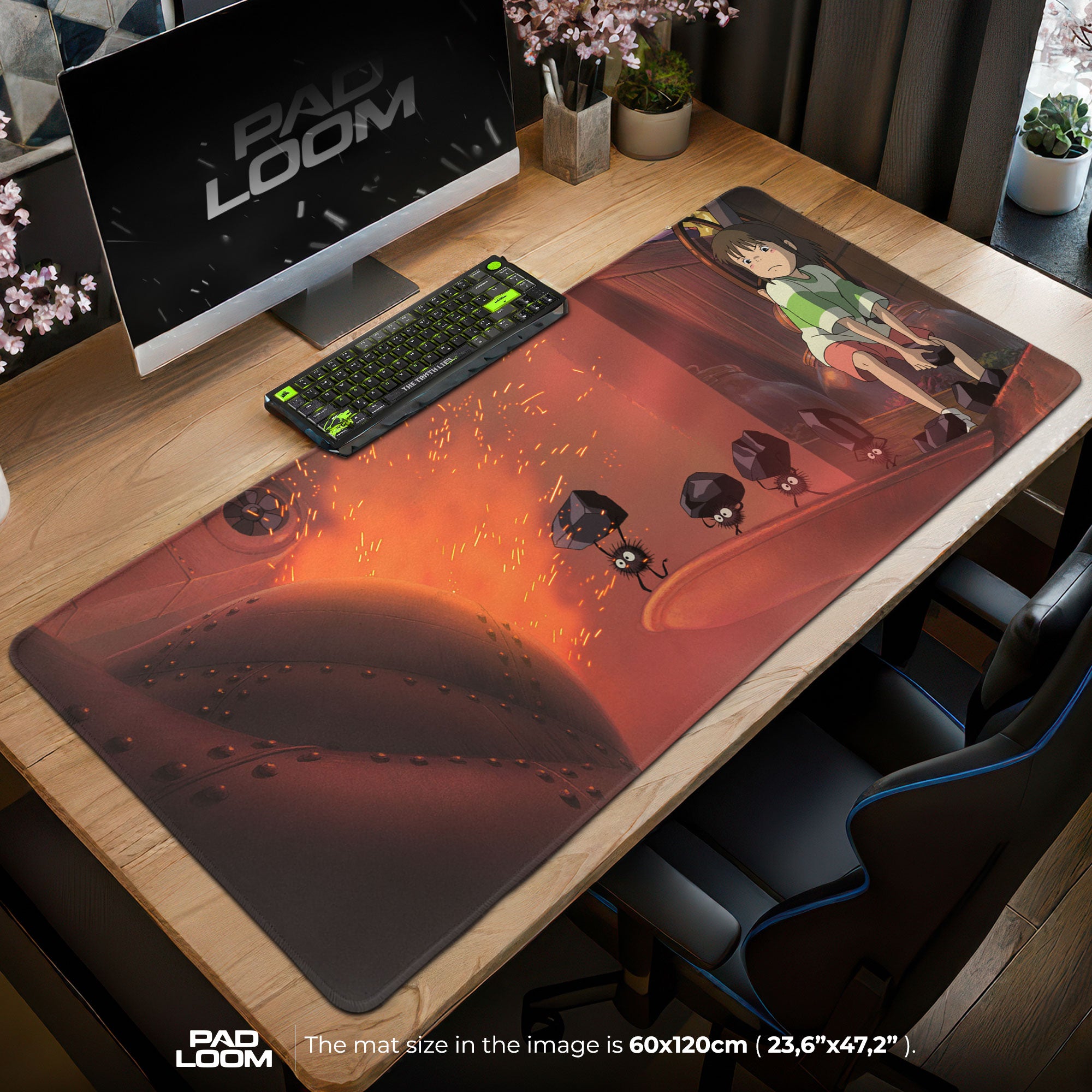 Spirited Away Boiler Room Mouse Pad - Studio Ghibli Anime Desk Mat