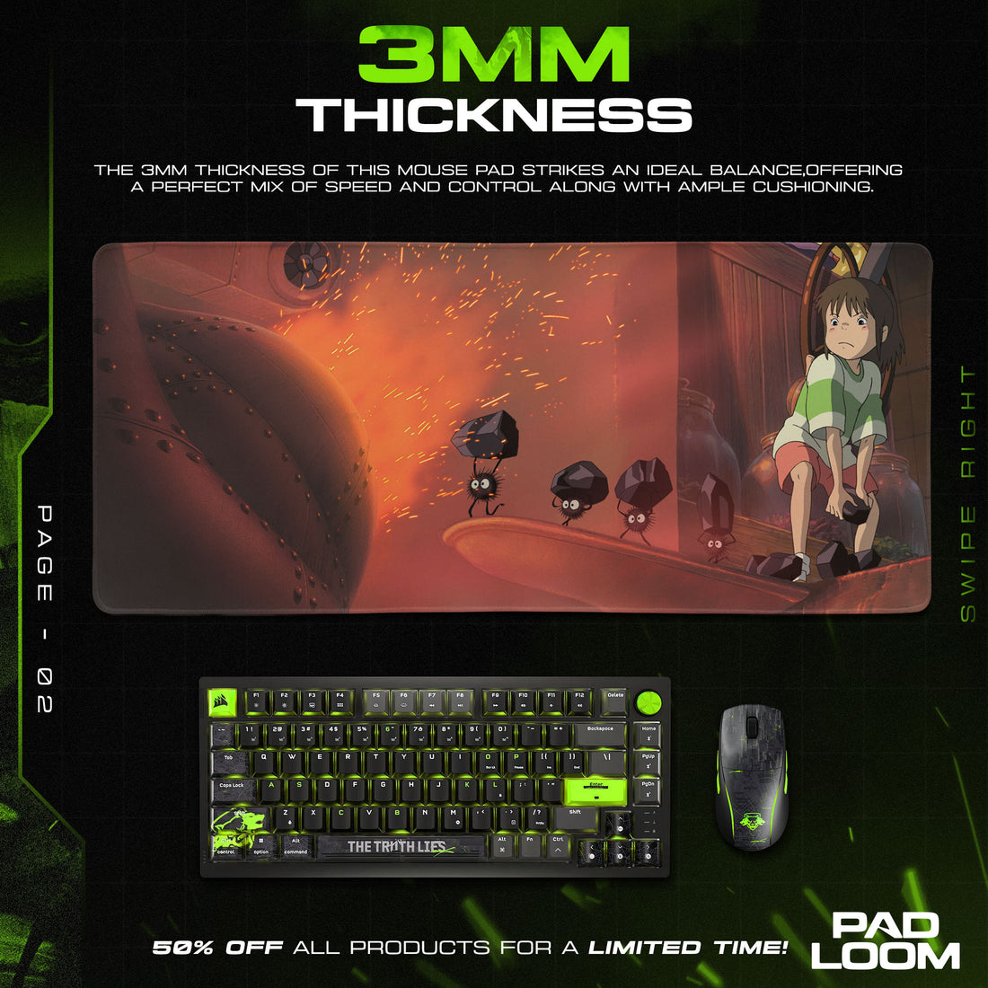 Spirited Away Boiler Room Mouse Pad - Studio Ghibli Anime Desk Mat