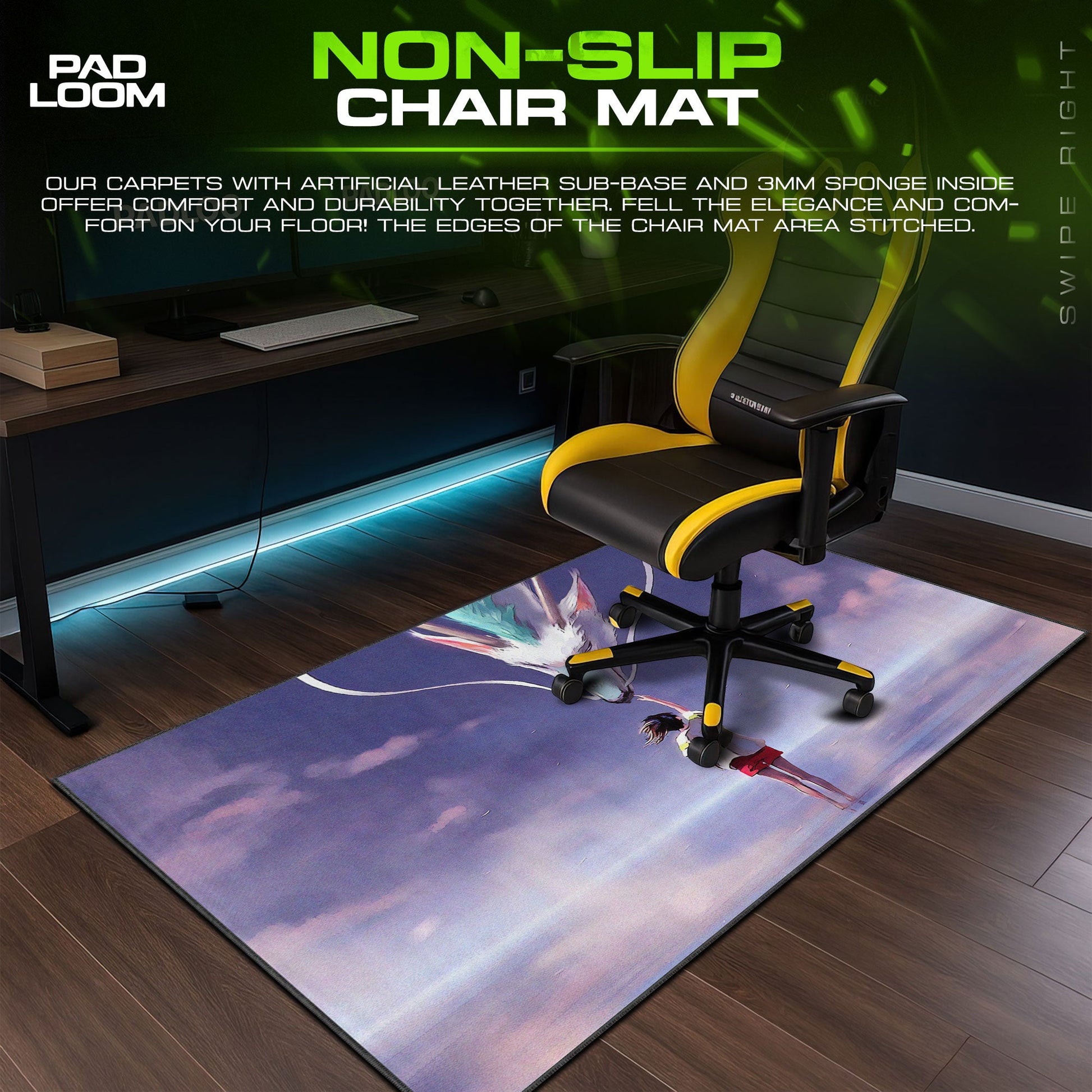 Spirited Away Dragon Spirit Mouse Pad - Studio Ghibli Anime Desk Mat Padloom