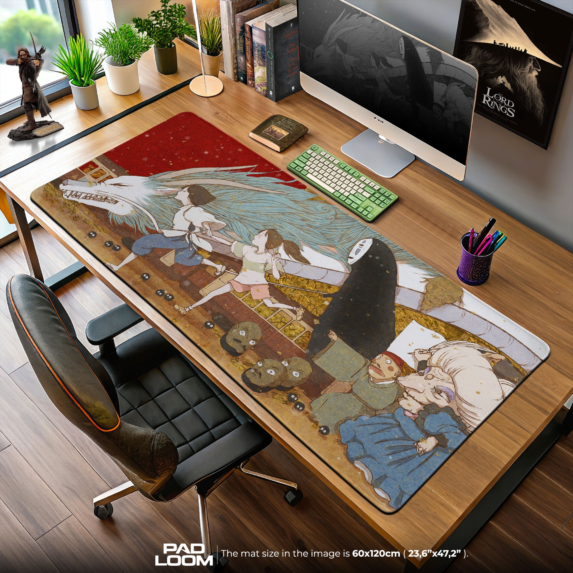 Spirited Away Journey Mouse Pad, Studio Ghibli Gaming Desk Mat