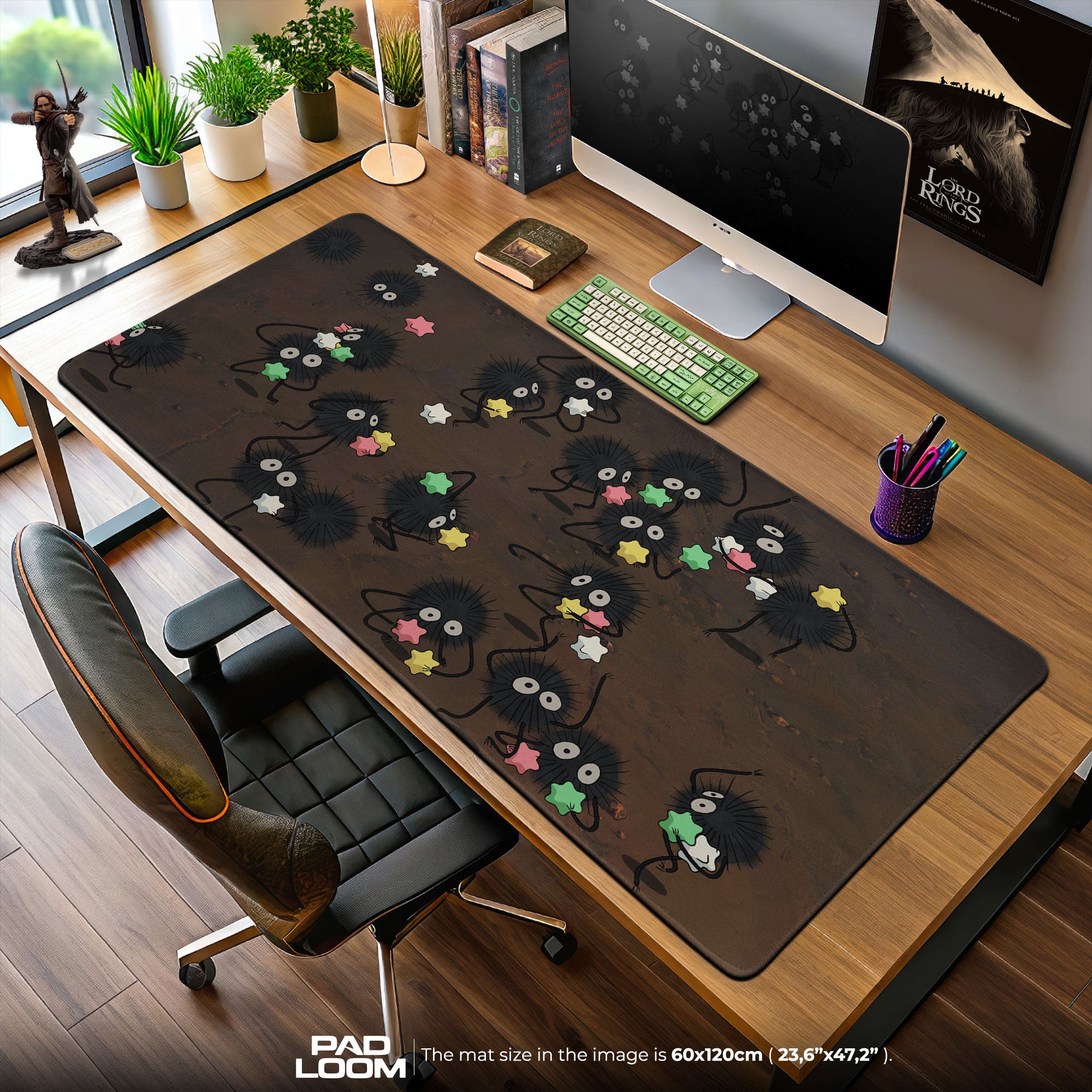 Spirited Away Mouse Pad, Soot Sprites Candy Gaming Desk Mat
