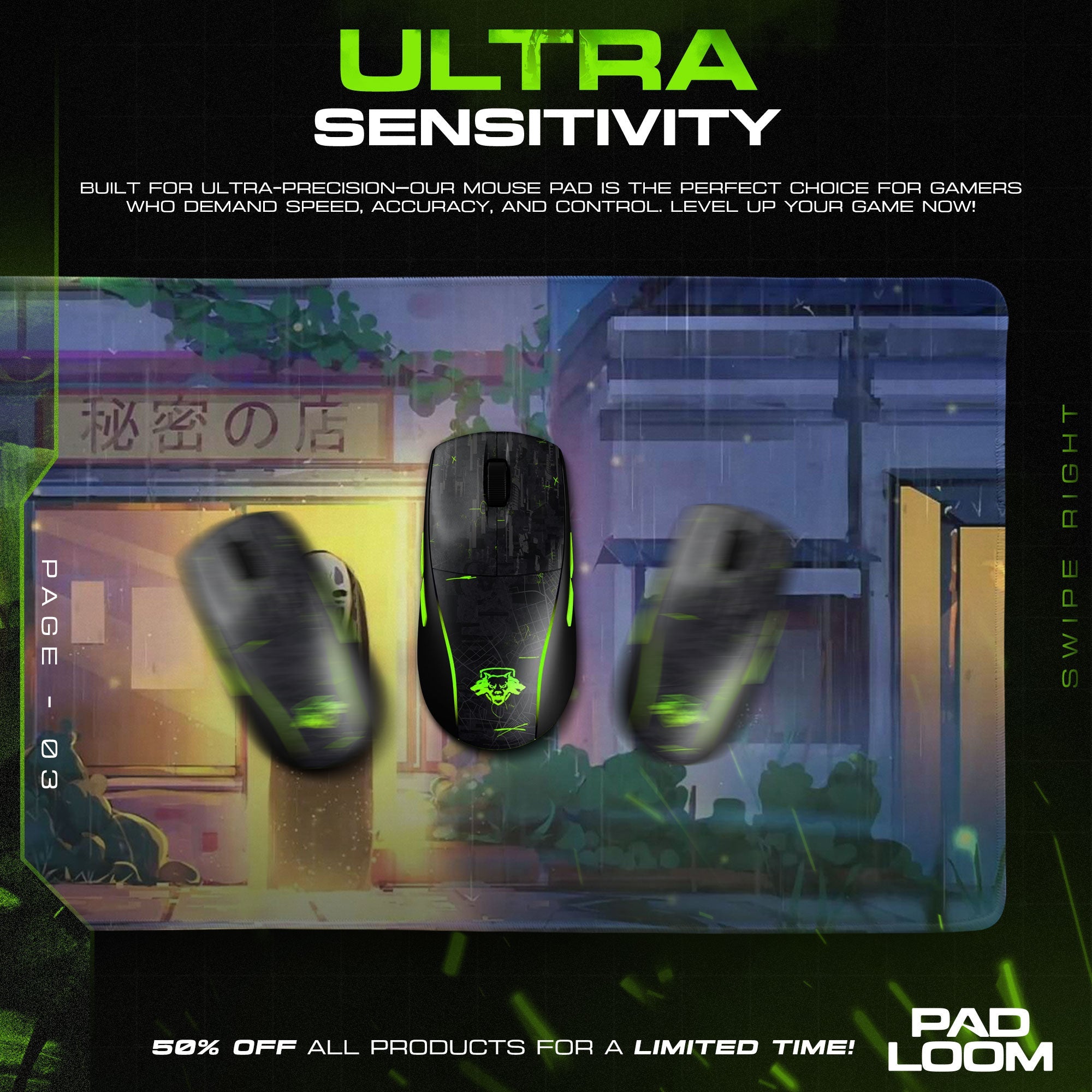 Spirited Away No-Face Mouse Pad - Studio Ghibli Anime Desk Mat Padloom