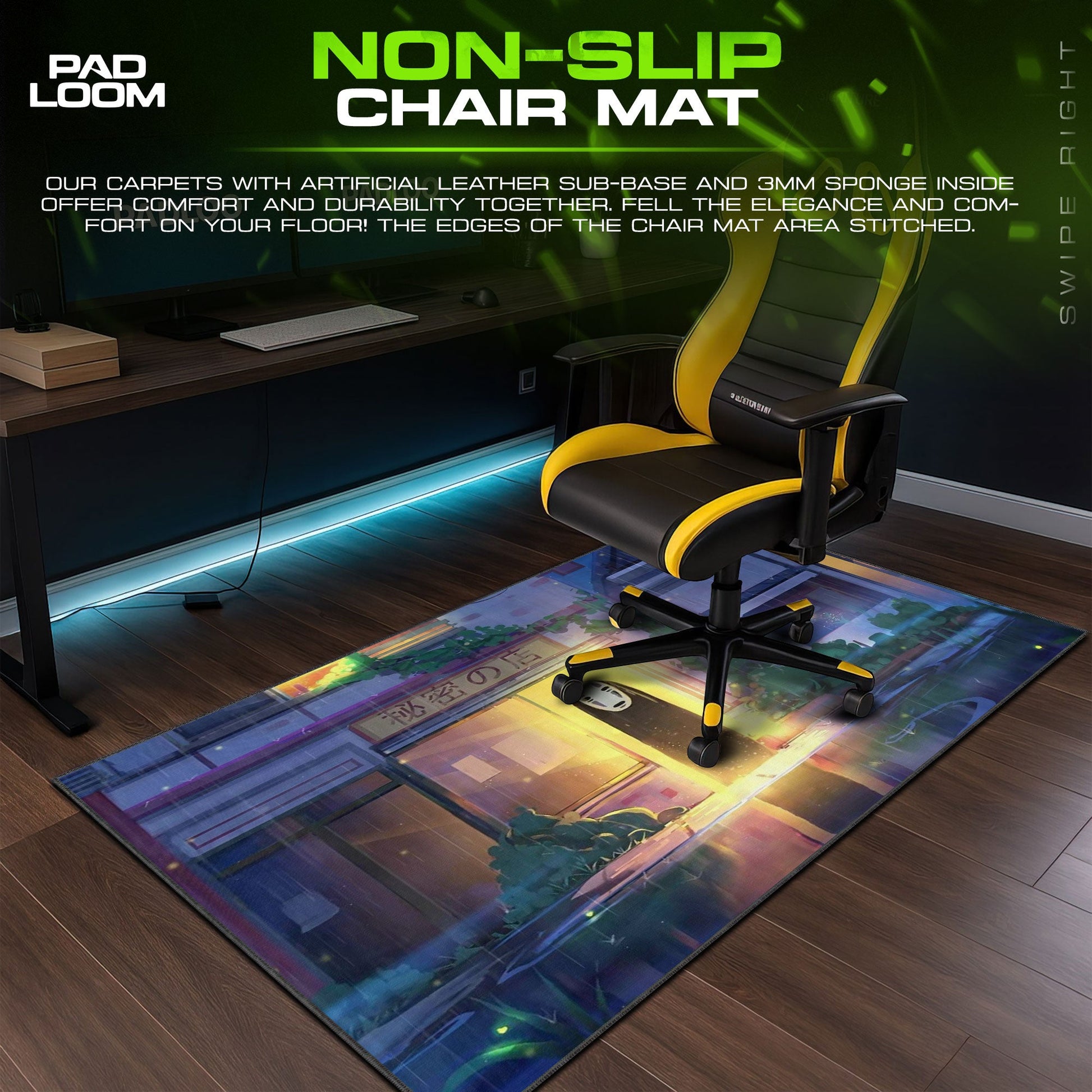 Spirited Away No-Face Mouse Pad - Studio Ghibli Anime Desk Mat Padloom