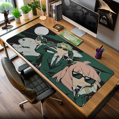 Spy x Family Cool Shades Trio Mouse Pad – Anime Desk Mat