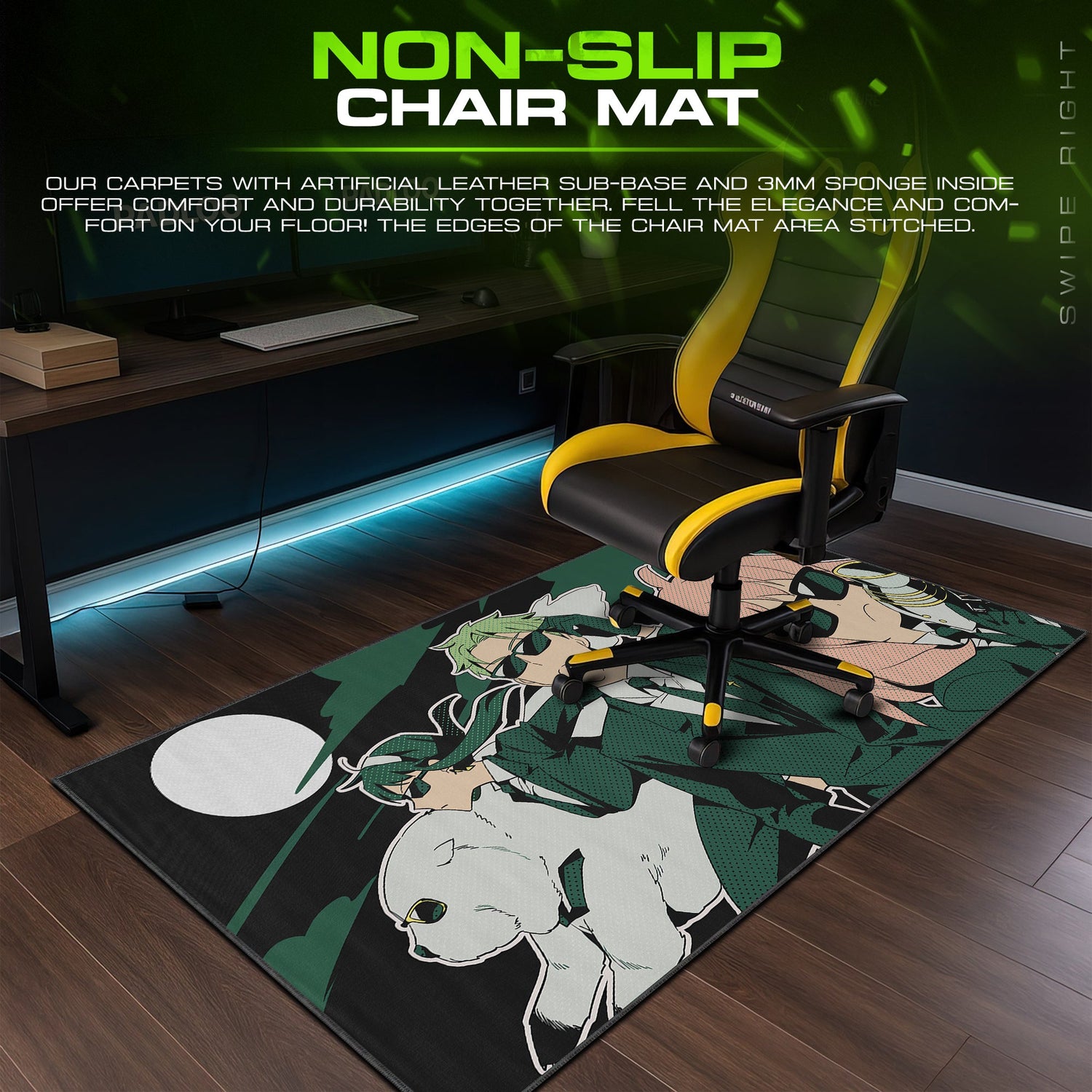 Spy x Family Cool Shades Trio Mouse Pad – Anime Desk Mat Padloom
