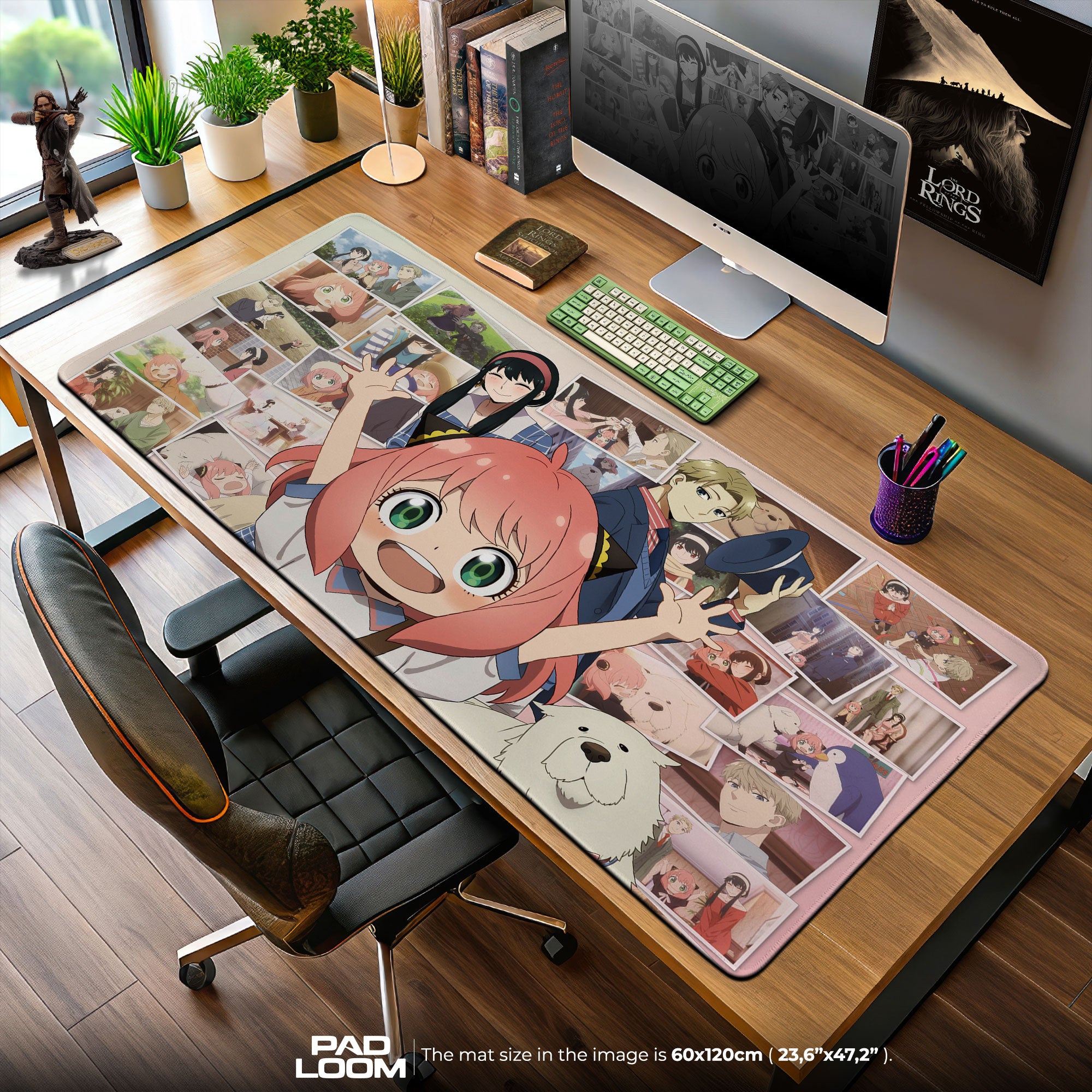 Spy x Family Mouse Pad, Anya Collage Gaming Desk Mat