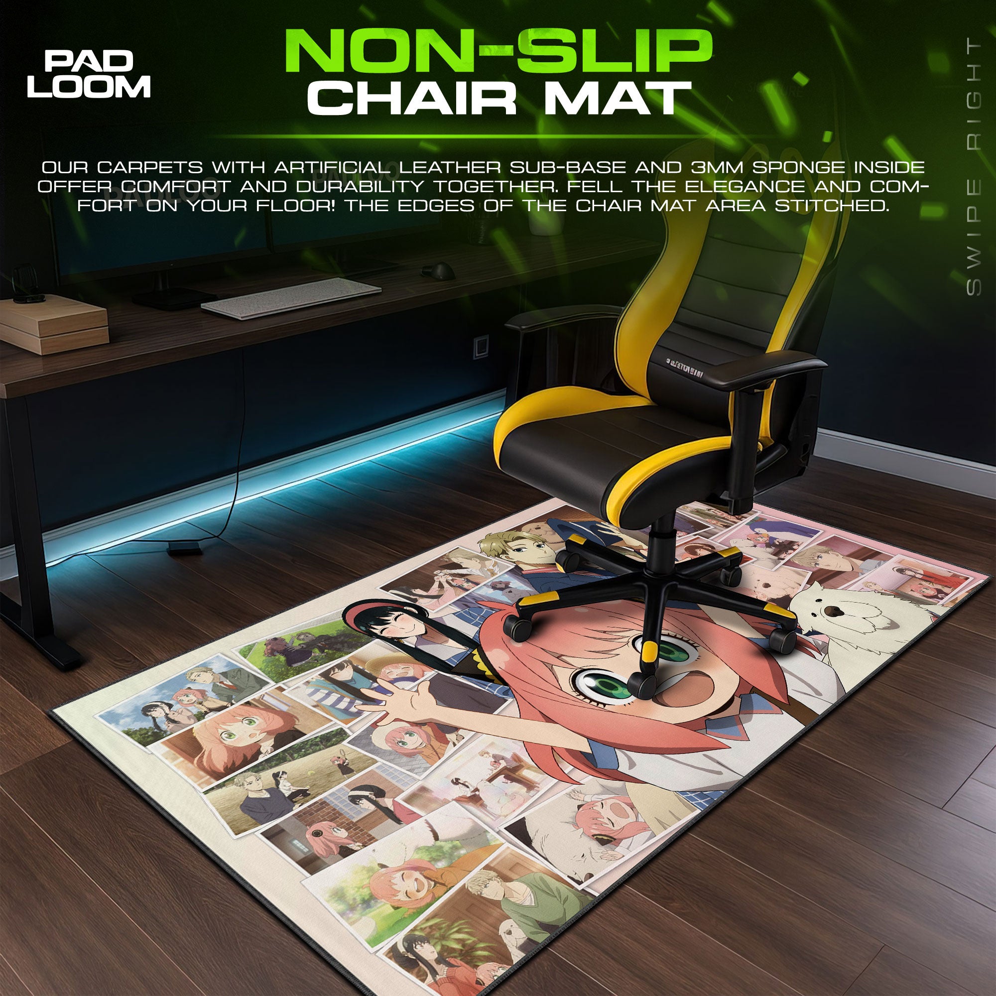 Spy x Family Mouse Pad, Anya Collage Gaming Desk Mat