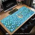 Squirtle Forget-Me-Not Mouse Pad – gaming desk mat by Padloom