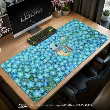 Squirtle Forget-Me-Not Mouse Pad - Pokémon Desk Mat