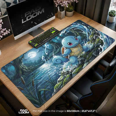 Squirtle Mondscheinspritzer Mauspad - Pokémon Schreibtischunterlage