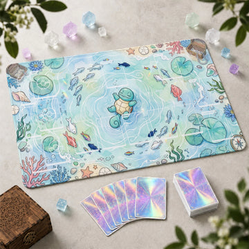 Squirtle Pond Playmat - Pokemon TCG Mat