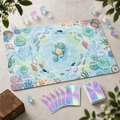 Squirtle Pond Playmat - Pokemon TCG Mat