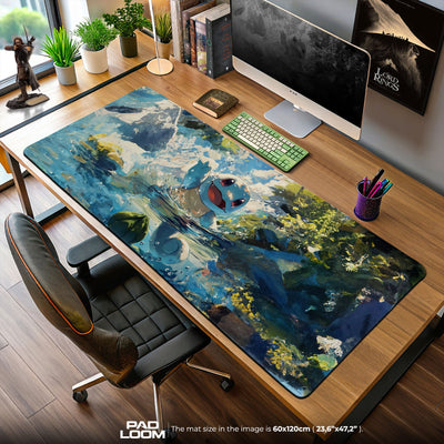 Squirtle River Jump Mauspad, Pokémon Gaming Schreibtischmatte