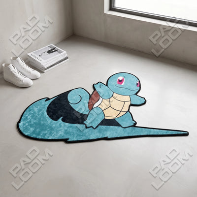 Squirtle Rug - Shaped Anime Area Rug