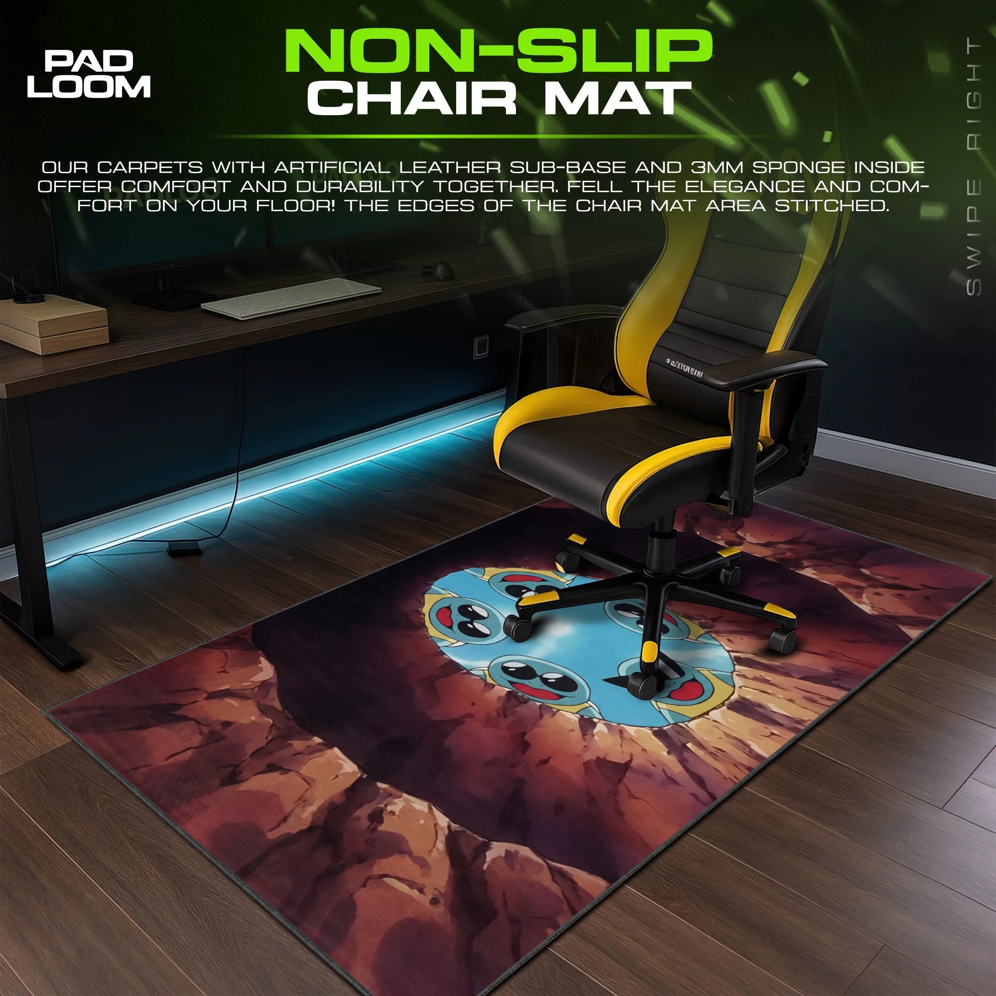 Squirtle Squad Retro Mouse Pad - Pokemon Desk Mat