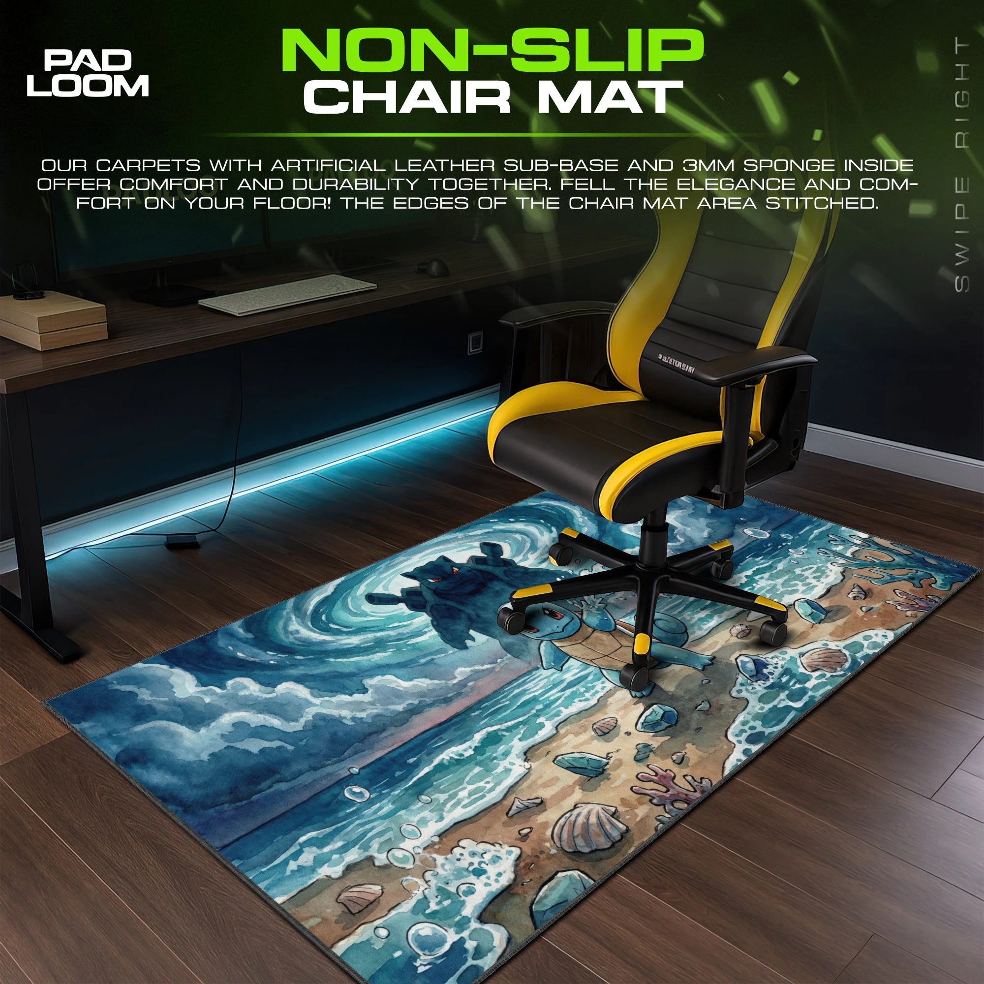 Squirtle Tidal Vow Mouse Pad - Pokemon Desk Mat