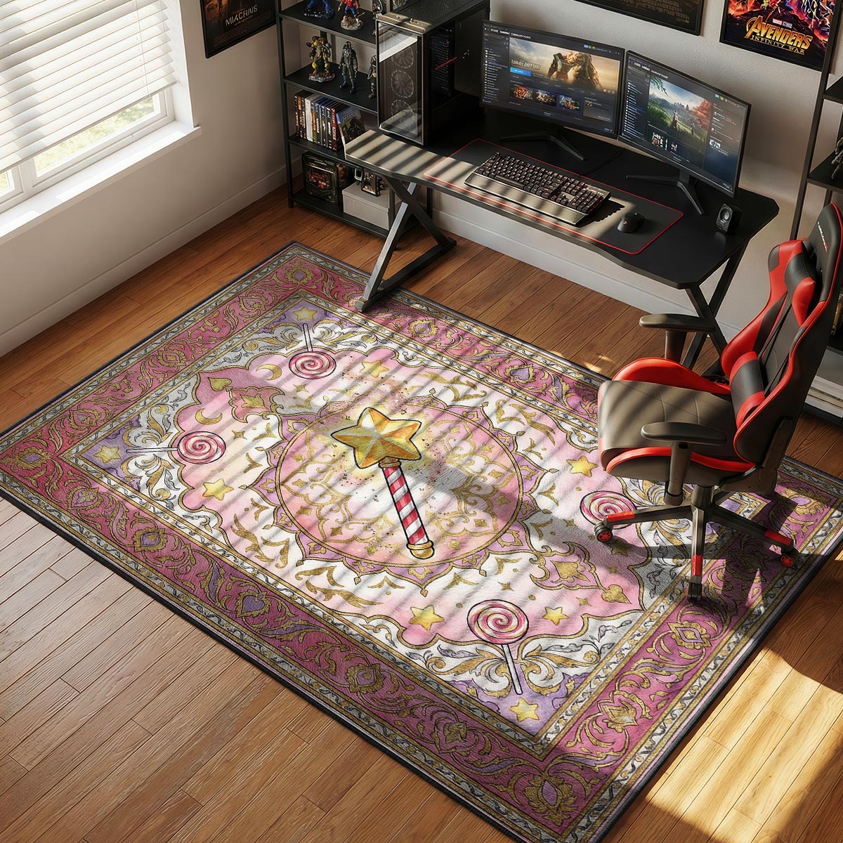 Star Rod Dream Kirby Chair rug — main product view