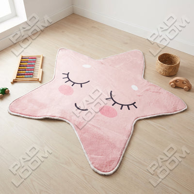 Star Rug - Shaped Nursery Kids Room Area Rug