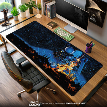 Star Wars Classic Poster Mauspad, Sci-Fi Gaming Schreibtischmatte