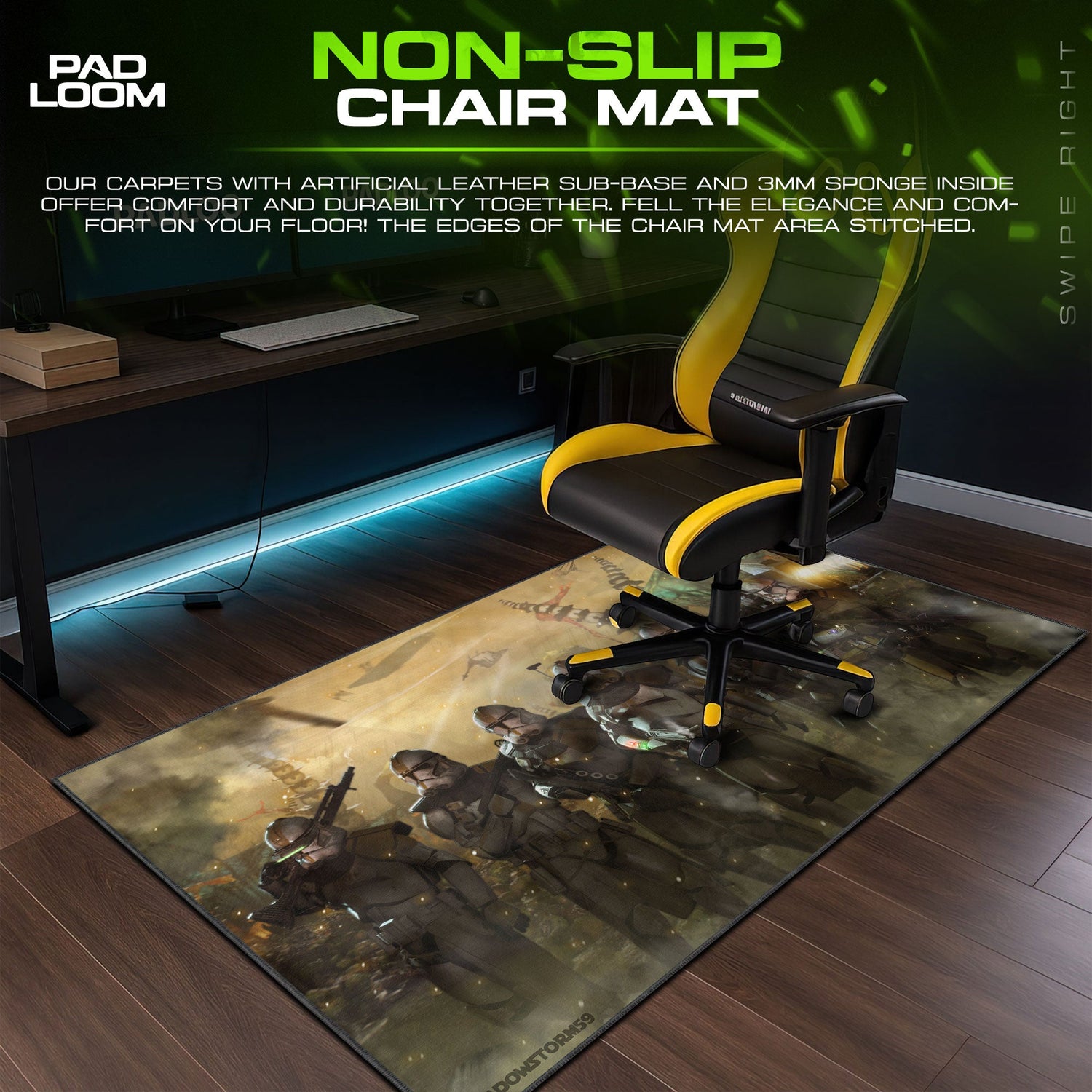 Star Wars Clone Troopers Mouse Pad, Galactic Gaming Desk Mat Padloom
