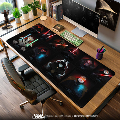 Star Wars Dark Side Masters Mouse Pad, Sci-Fi Gamer Desk Mat