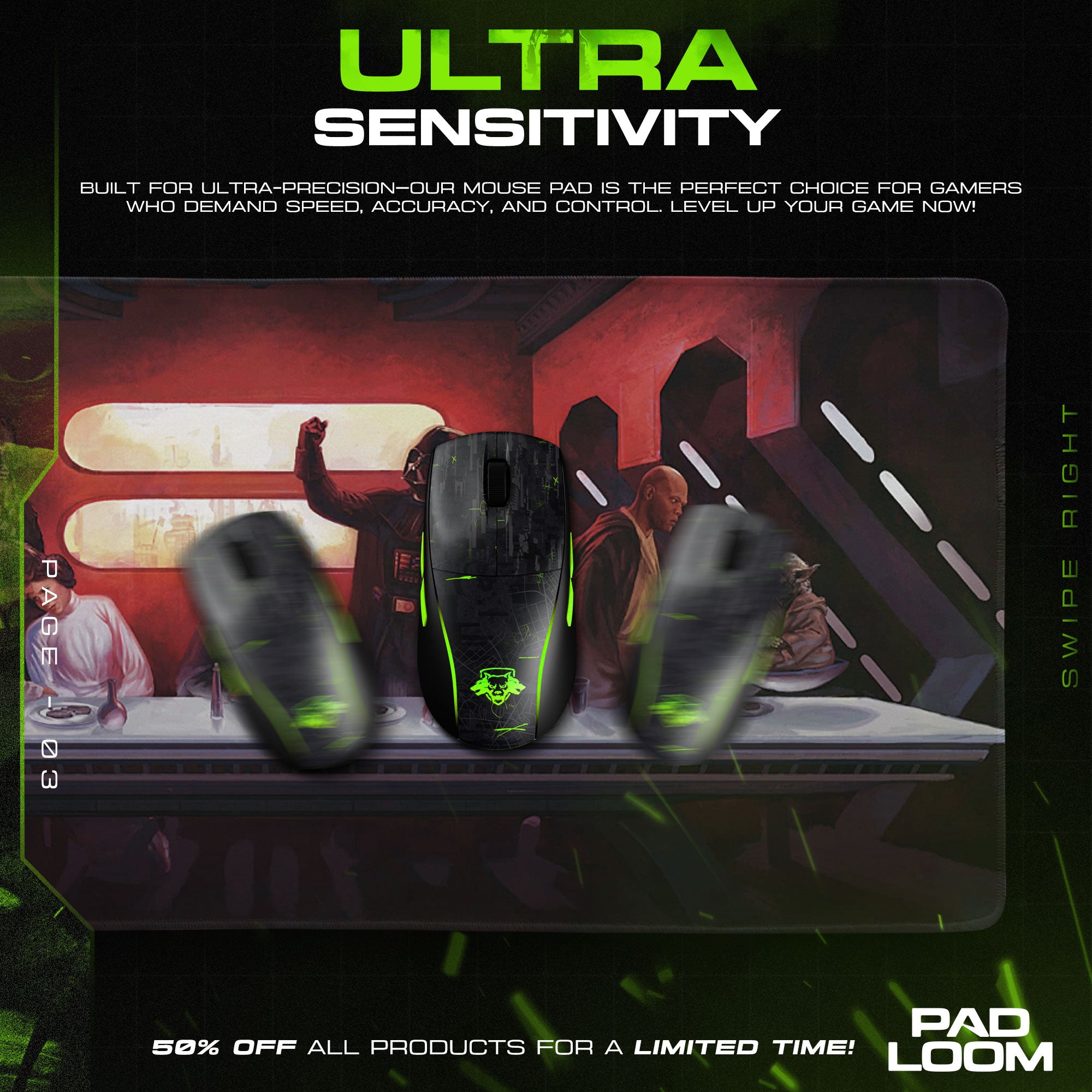Star Wars Last Supper Gaming Mouse Pad