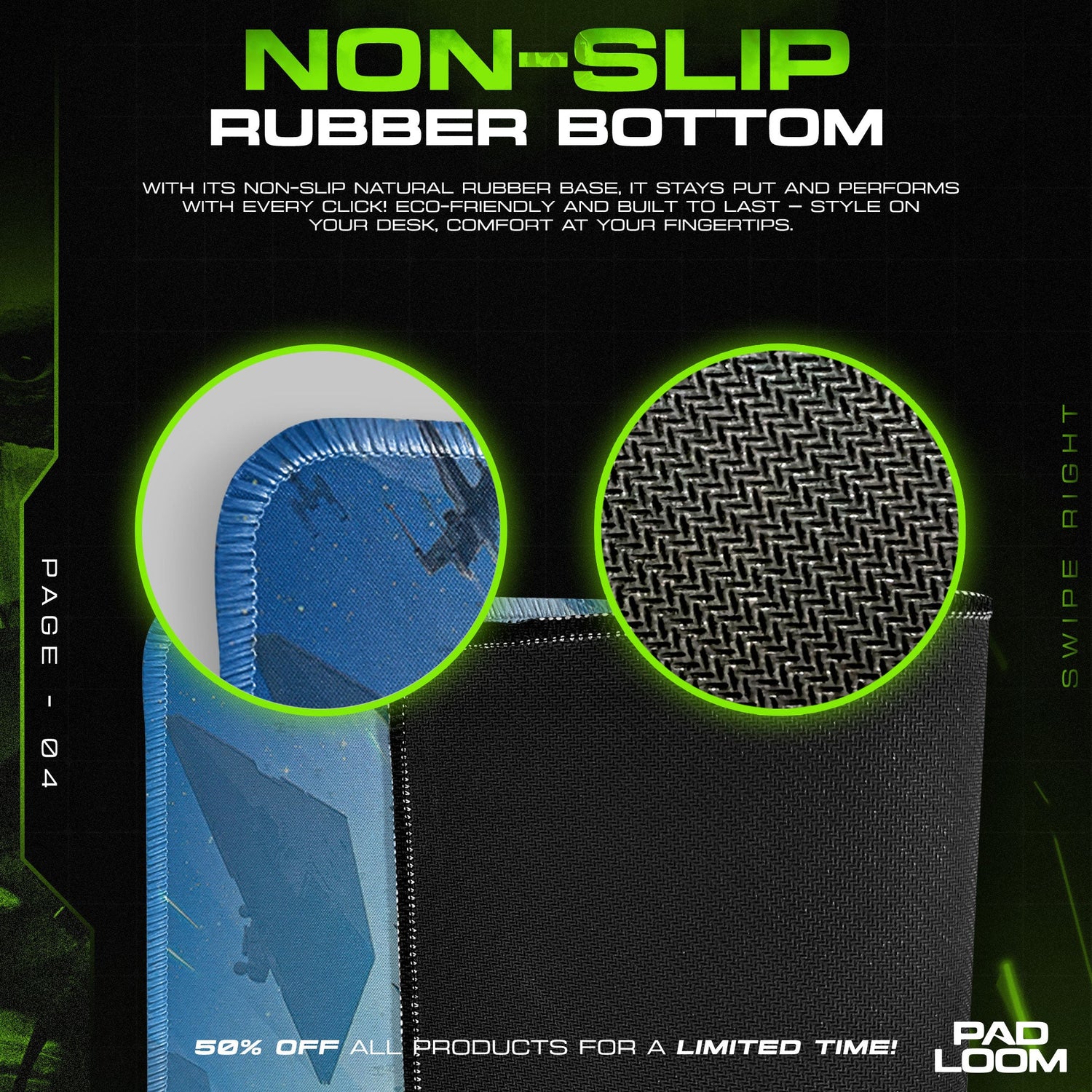 Star Wars Legacy Army Mouse Pad, Gamer Desk Mat Padloom
