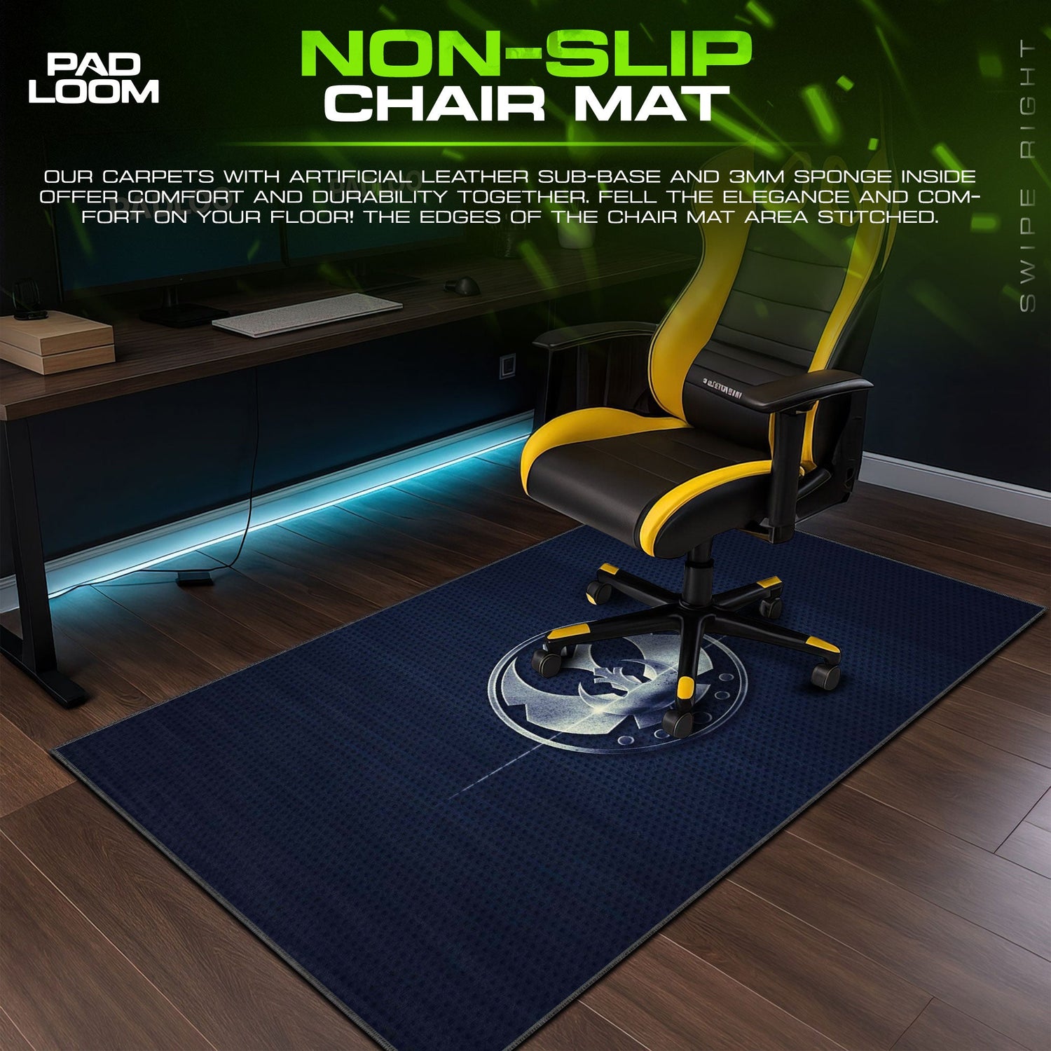 Star Wars Rebel Emblem Mouse Pad, Galactic Gamer Desk Mat Padloom