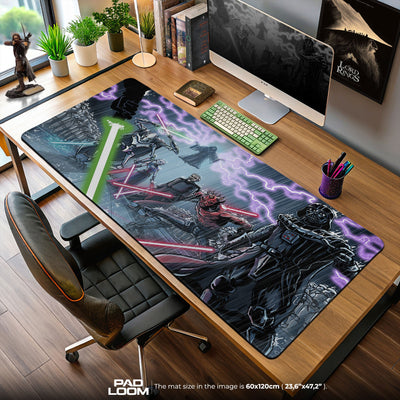 Star Wars Sith Lords Mouse Pad, Sci-Fi Gamer Desk Mat