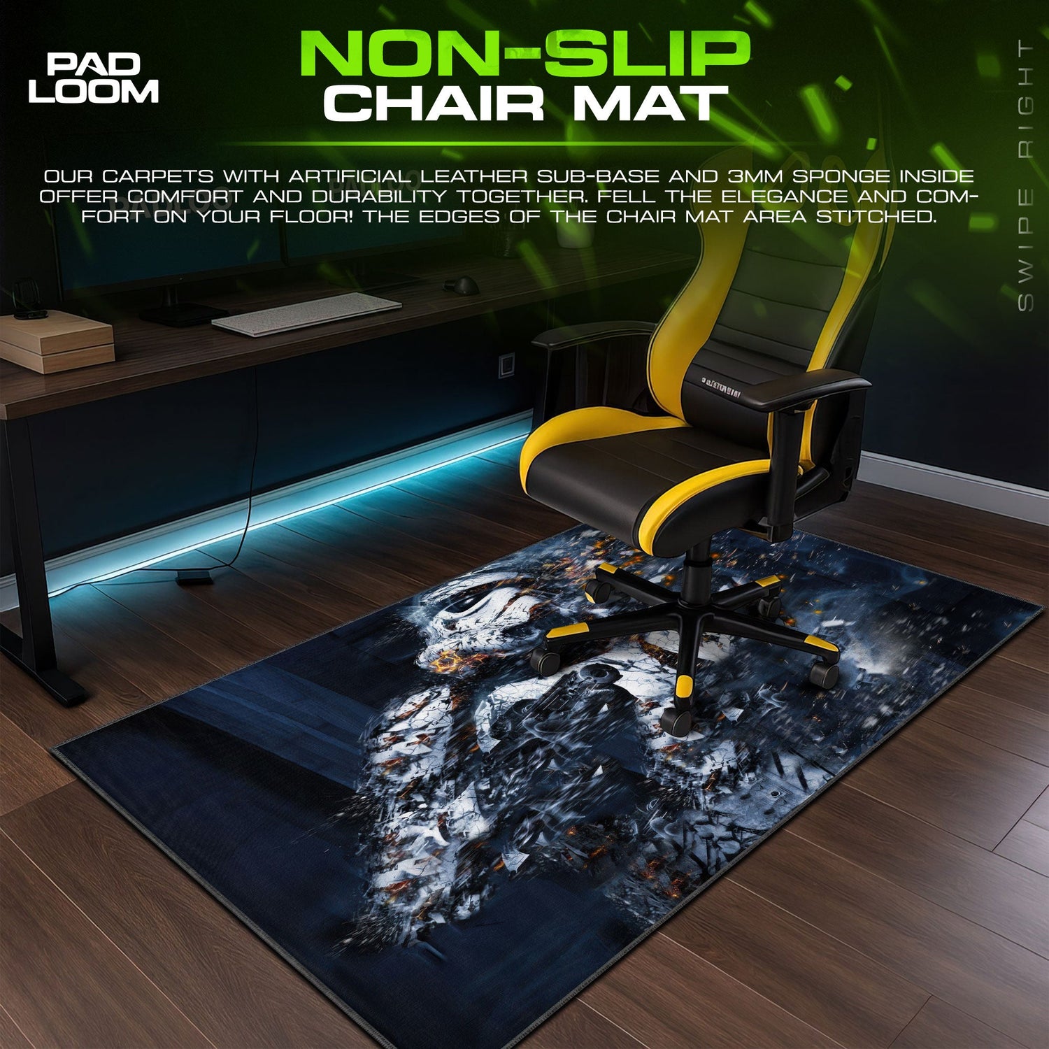 Star Wars Stormtrooper Mouse Pad, Explosive Art Gaming Desk Mat Padloom