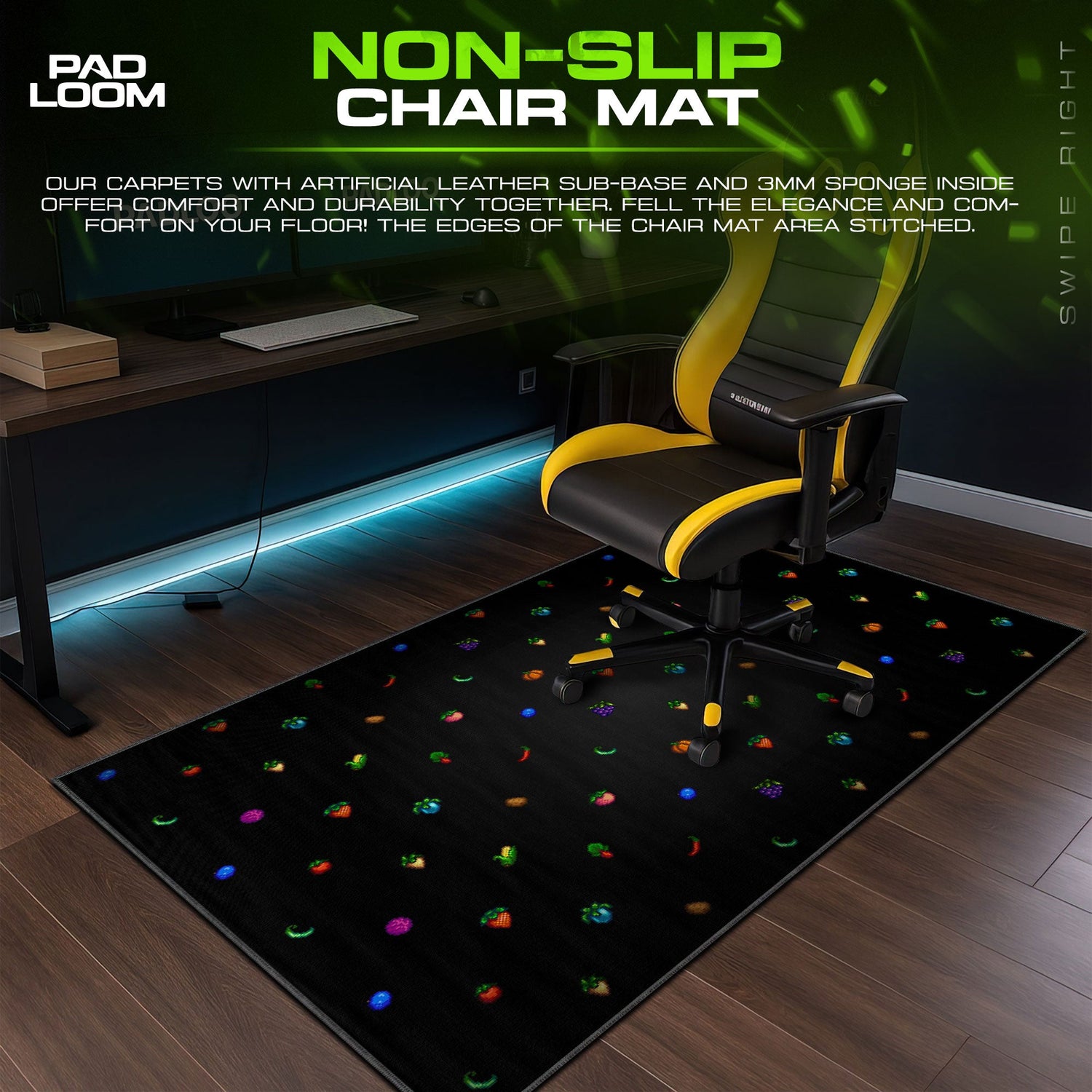 Stardew Valley Crops Mouse Pad, Game Farm Gaming Desk Mat Padloom