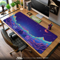 Stardew Valley Night Sky Mouse Pad, Cozy Pixel Gaming Desk Mat Padloom