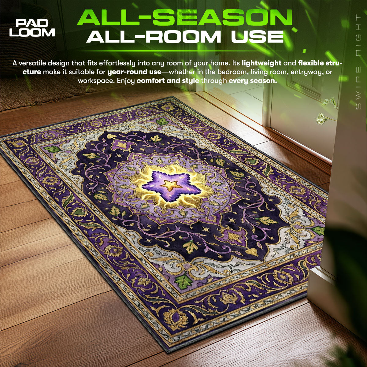 Junimo Harvest Persian Stardew Valley Chair fan rug — premium quality print