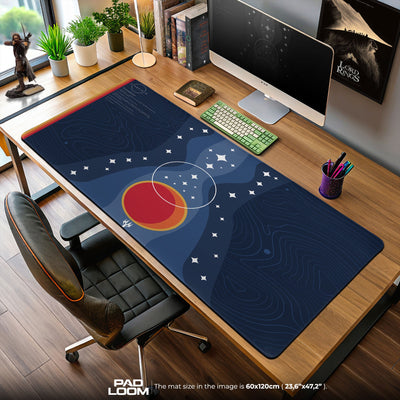 Starfield Constellation Mouse Pad, Sci-Fi Gaming Desk Mat