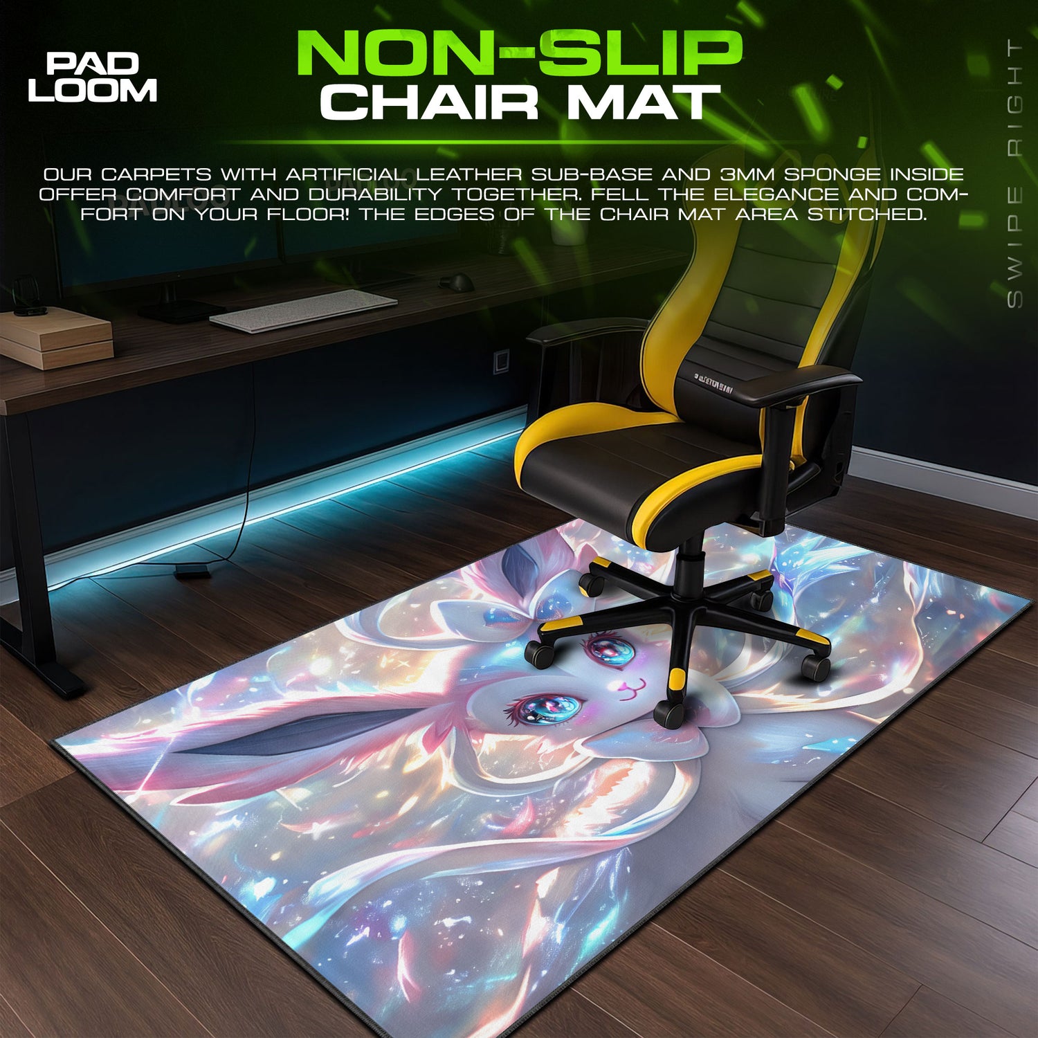 Starlight desk mat showing full gaming artwork