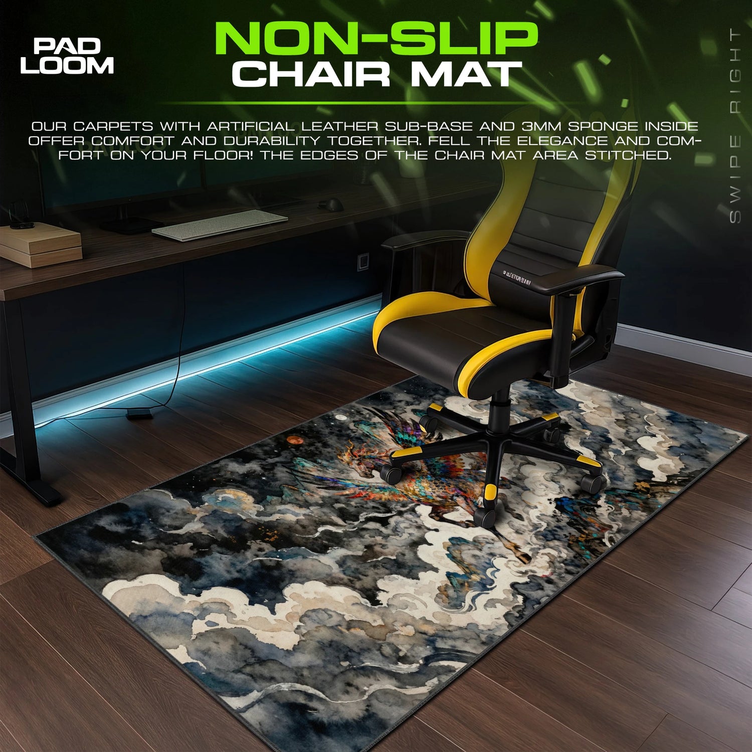 Starlit Pegasus Mouse Pad - Fantasy Art Desk Mat